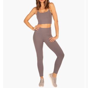 KORAL Exceed High Rise Black Out Leggings -  Volcanic Glass XS